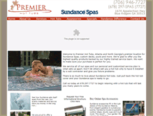 Tablet Screenshot of premierhottub.com